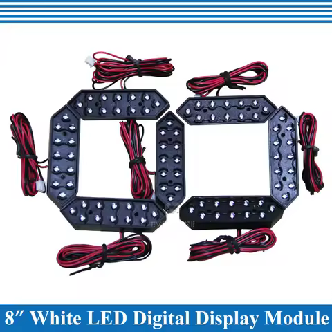 4pcs/lot 8" Outdoor 7 Seven Segment LED Digital Number Module for Gas Price LED Display module