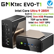 GMKtec EVO-T1 AI Mini PC Intel Core Ultra 9 285H 2*DDR5 64GB 1TB/2TB 3*PCIe4.0 SSD Desktop Supercomp
