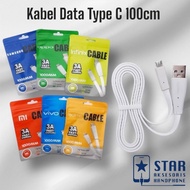 [ Type C ] Data Cable Type C 3A 100cm charger Cable Type C