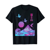 Fuji Yama  Japan 90s Kanji Japanese  Herons  Rising Sun T-Shirt