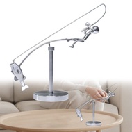 【Migumila】Kinetic Fishing Sculpture Fisherman Balancing Sculpture Holiday Decoration Balance Art for