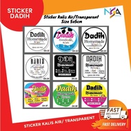 5cm 40pcs Sticker Dadih Stiker Puding Sedut Jelly Kelapa