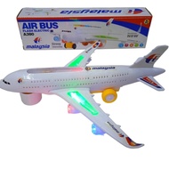[Malaysia] Plastic Airbus A380  model airplane & aircraft  electric flash light sound kids toys