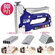 601 in 1 Gun Tracker tecker Staples Tembak Staple Hekter 3 in1 D T U Stapler besar perekat Multifung