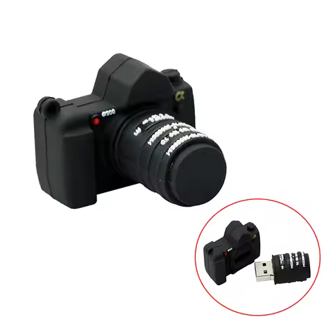 Pen Drive Silicone 128G USB2.0 Flash Drive Cartoon Black Camera 256GB 64GB 32GB 16GB 8GB Pendrive Cl