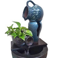 [Hot-selling Ready Stock] Circulating Water Flowing Water Decorations Flowing Water Ceramic Can Feng Shui Circulating Ornaments Ancient Fish Tank Flowing Water Can Reverse Bottle Reverse Can Flowing Water Can Copper