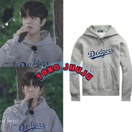 Jajet Hoodie Jumper Stray Kids Seungmin Style Dodgers screen printing biru