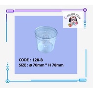 128-B PS 1pcs Plastic Cylinder Transparent Container Cookies Container Bekas Makanan Biscuit Chocola