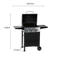 (2024) 🚛 FREE DELIVERY | 3-Burner Gas BBQ, Grill, Barbecue  || 石油氣, 戶外, 燒烤, 爐頭, 燃氣燒烤爐