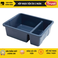Hộp nhựa tiện ích 2 ngăn thương hiệu Trust mã hàng 8222
