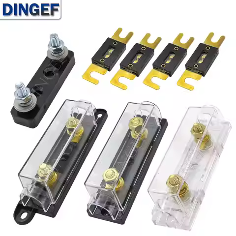 1Set ANL Fuse 60 80 100 120 275 300 400 450A 500 AMP ANS Fuse Holder Bolt-on Fuse Automotive Fuse Ho
