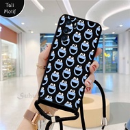 Softcase Macaron Tali Motif Oppo A16 Terbaru Slingcase Tali hp Casing Karakter Lucu TPU [Motif Candy