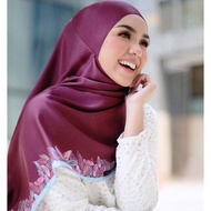 Tudung Shawl Satin Printed Ariani Adelia Maplehijab SSPAM