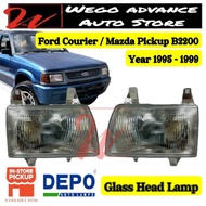 Ford Courier Glass Head Lamp Headlights 1995 - 1999 New Left  / Right
