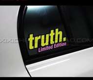 TRUTH LIMITED EDITION HELLAFLUSH JDM Reflective Sticker Sticker  6PCS