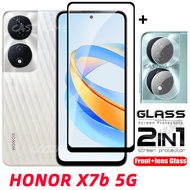 Honor X7b 5G 2024 2in1 Screen Protector Film Transparent Phone Screen Protector For Honor X7b X7 B X