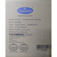 Durasafe Underpad [ Size:75cmx75cm ] (10s/pkt) [Incopad:Absorbent Pad] 15PKT/CARTON [BULK ORDER]"