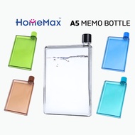 🇸🇬【SG Seller】420ML Notebook Water Bottle A5 Size Memo Bottle Flat Bottle