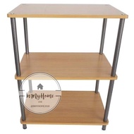 ชั้นวางของอเนกประสงค์ 3ชั้น ไม้ปาร์ติเกิ้ล N43 เสาเหล็กหนา แข็งแรง รองรับของหนักๆได้ถึง 40กิโลกรัม i