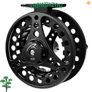 CRBWDK Fly Fishing Reel, Aluminum Alloy 2+1BB Bearings Fly Reel, Durable 85mm Diameter 5/6 WT Fishin