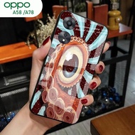 [A55] Oppo A58 Case A78/ - Oppo A58 Glitter Glass Softcase A78/ Oppo A58 Mobile Phone Case A78/ - Op