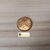Koin Singapura 5 cent kuno
