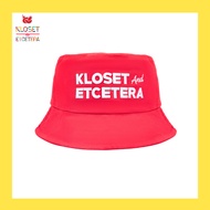 Kloset & Etcetera Red Love Bucket Hat หมวกบักเก็ตสีแดงปัก