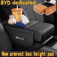 BYD armrest box height pad tissue box cup holder storage box multifunctional armrest box pad central