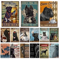 Cane Corso Dog Lovers Custom Year Poster Dog Cane Corso Coffee Company Home Decor Bathroom Metal Sig