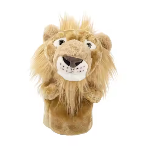 Plush Lion Golf Wood Headcover Scratch Resistant Long Neck Wrap Universal Funny Golf Head Cover Guar