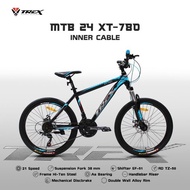 Sepeda Gunung Mtb 24 Trex Xt 788 21 Speed New 2020 Bl