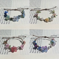 Hydrangea waterproof drawstring bracelet made by Janest