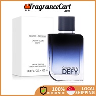 Calvin Klein Defy EDP for Men (100ml Tester) [Brand New 100% Authentic Perfume FragranceCart] Eau de Parfum CK Man Blue