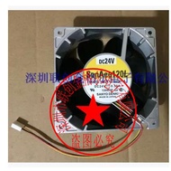 Original Japanese 120 "120" 38 aluminum frame fan imported fan 9GL1224G103 DC24V 0.50A 9GL1224E101