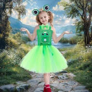 Children's Frog Performance Costume Kindergarten Day Animal Performance Pettiskirt Girls Green Princ