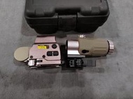 二手寄賣 近全新 HHS 558内红點+G33 三倍鏡套組（附防震盒） 沙色 3倍瞄具、瞄準鏡
