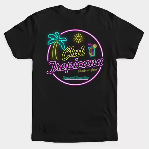 Club Tropicana Fantastic By 80S Pop Wham T Shirt George Michael Andrew Ridgeley