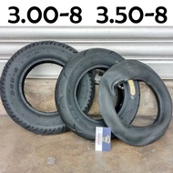 3.00-8 3.50-8 Tyre Tube tayar tubeless Motor Electric Bike Scooter E-Bike beca 3 wheel Tire 300-8 35