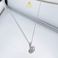 MIRASON Women's Silver Necklace Stone-encrusted Crown MDC444