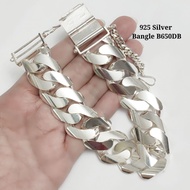 925 Silver Bangle For Men w2.45cm L23.6cm Bangle Lelaki Perak 925