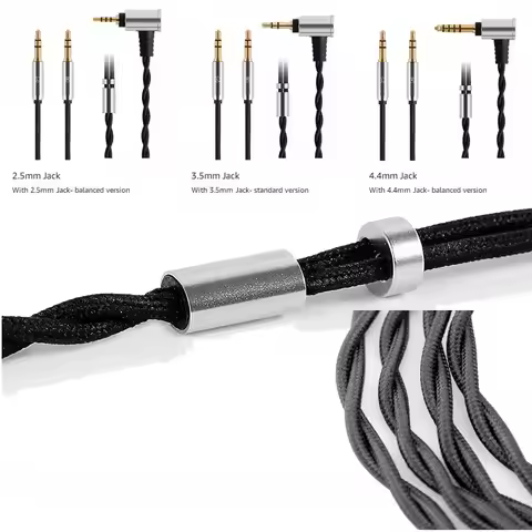 4.4mm 2.5mm BALANCED Headphone Cable for Hifiman HE400SE HE-350 HE1000 HE1000V2 HE400i(New Version)