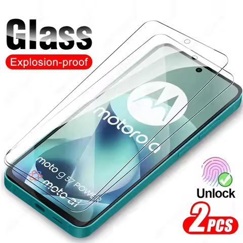2Pcs 19D Tempered Glass For Motorola Moto G57 G 57 Power G57Power 5G MotoG57 MotoG57Power 2025 9H Sc
