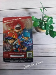 Kartu Mainan Hologram Foil Asli Choki Choki Boboiboy Emas/Silver/Perak 1 pcs+bonus 2 pcs non hologra