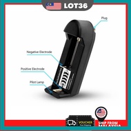 Proocam charger single plug C-18650 for battery 18650, 10440 14500 16340 16650 14650 18350