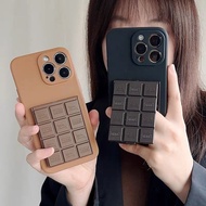 realme 10 pro 5g casing casing realme c15 Chocolate with Comb Mirror OPPO True Me gt6se neo7 Phone C