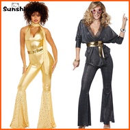 Disco Costume Halloween Retro 60-70s Hippie Party Makeup Dance Hip-hop Performance Costumes