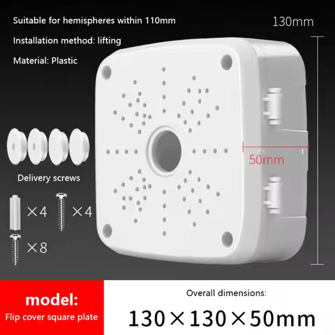 Camera Junction Box With Screw Kit Connection Box ABS Dome Security Camera Mount Box Security Camera