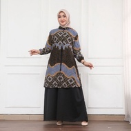 Gamis Batik Gamis Motif Padma Dress Modern Premium Dress Muslim Gamis Batik Kombinasi Gamis Batik Terlaris motif dan model terbaru 2024 kombinasi kain velvet premium Bisa COD ready sampai size jumbo