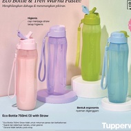 Botol Minum Tupperware Eco Bottle Straw 750ml - Hijau