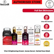 SAILAJAH Skincare Combo C : Brightening & Acnex Set + Free Gift 🎁 (B.Serum+A.erum+H.F.Wash+Vita-C)